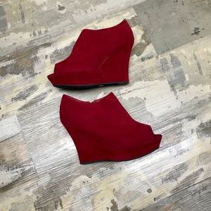 Charlotte Russe Platform Suede wedges